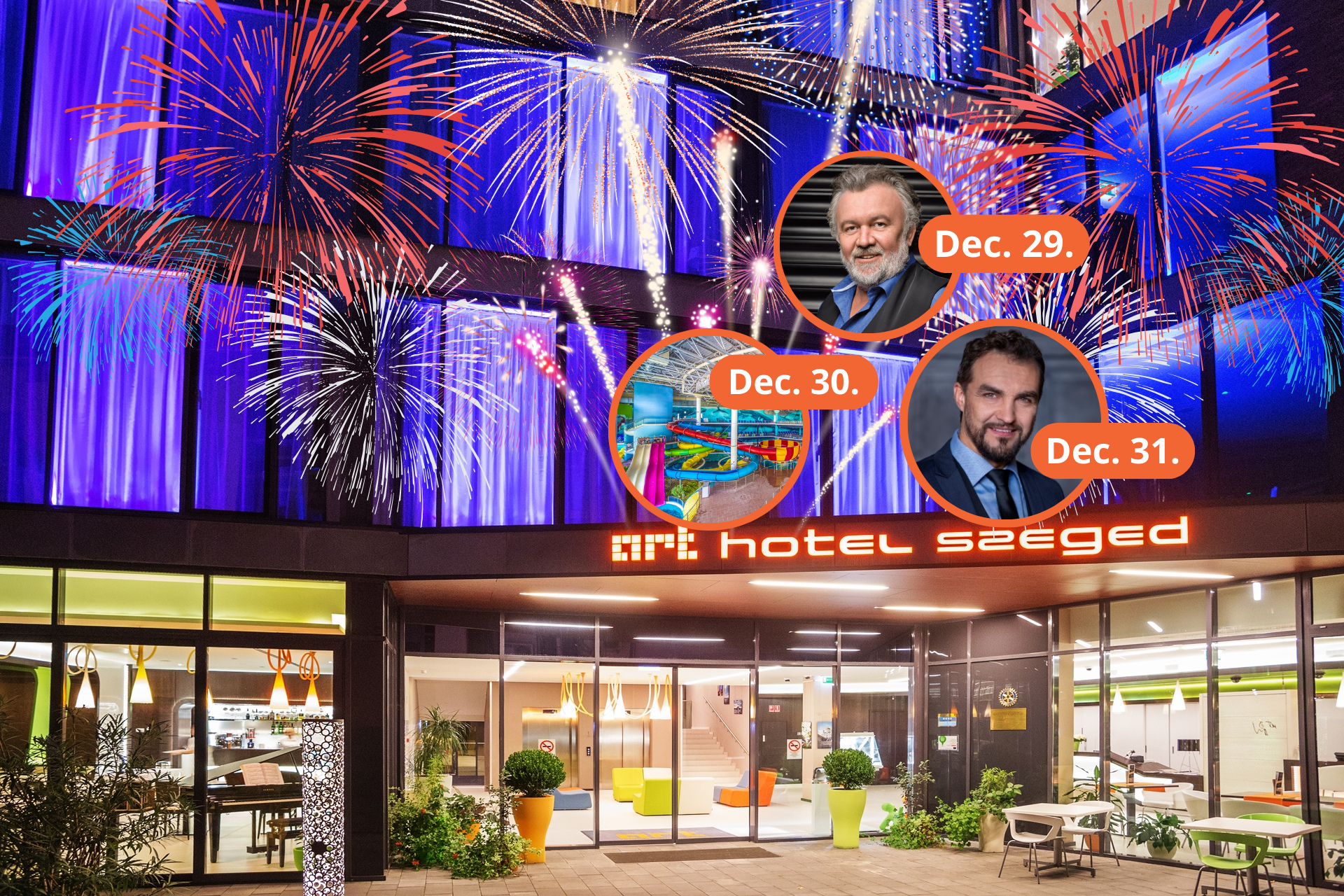 SZILVESZTEREZZ AZ ART HOTEL SZEGEDBEN